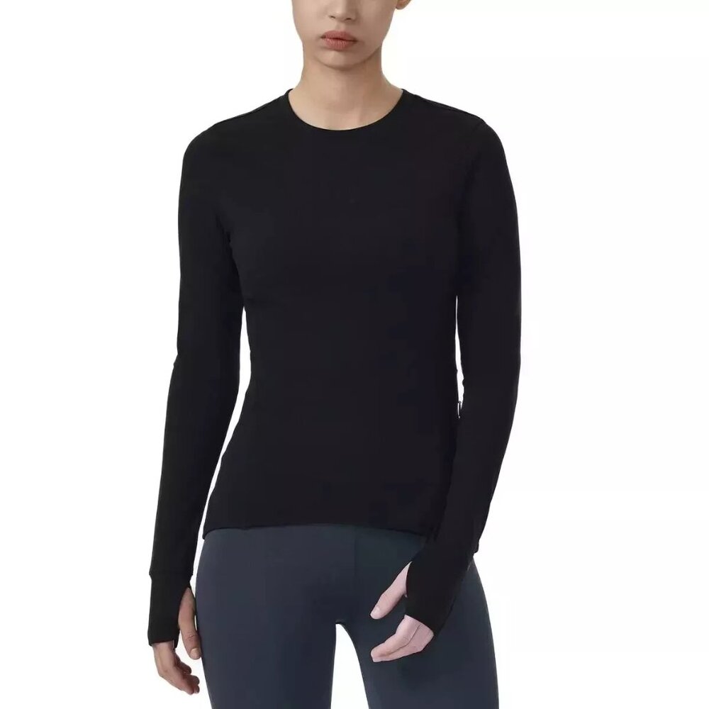 NWoT Spyder Active Women's Long Sleve Activewear Top Black Size S $50 9C224